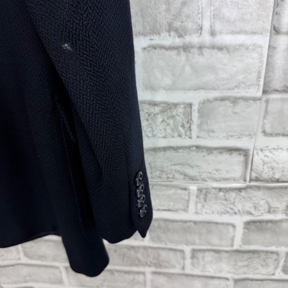 Brooks Brother Vintage Dark Navy Blue Herringbone Blazer Suit Jacket Mens 40R - Picture 4 of 10